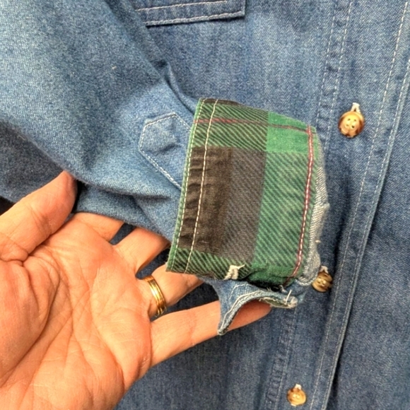 Raggedy Ann & Andy denim button down shirt  size XL - Picture 5 of 12